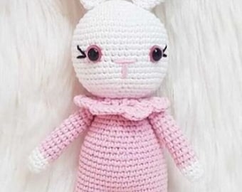 Cute Hand-Knitted Doll - 22 cm Doll Handmade, Gift for Baby and Children, Amigurumi