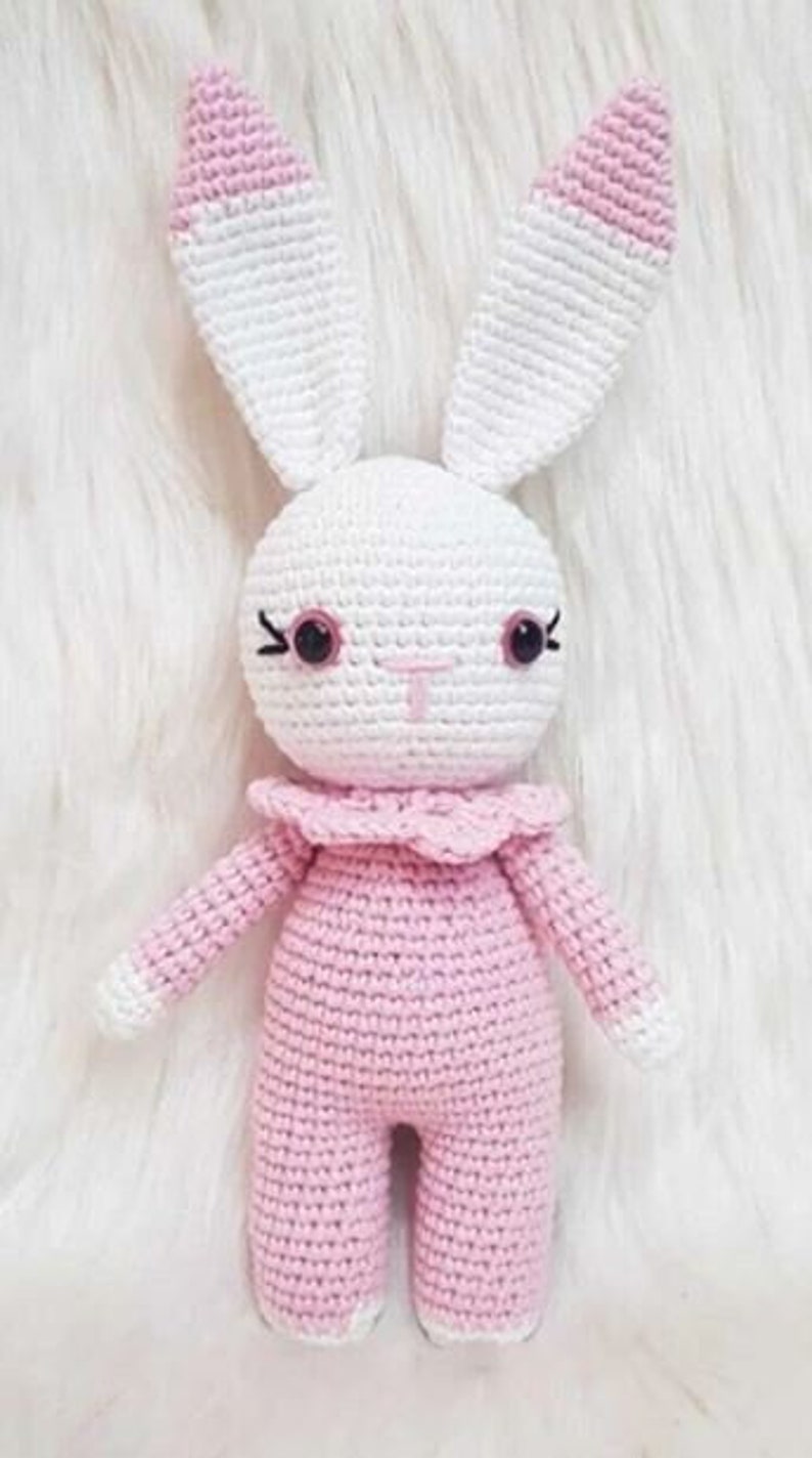 Cute Hand-Knitted Doll 22 cm Doll Handmade, Gift for Baby and Children, Amigurumi zdjęcie 1