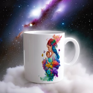 Galactic Embrace Cosmic Embrace Drinkware Ceramic Mug, 11oz zdjęcie 4