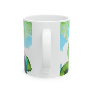 Whimsical Furry Friends Coffee Mug Adorable Colorful Creatures Design 11oz zdjęcie 5