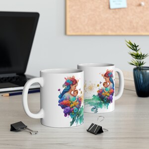 Galactic Embrace Cosmic Embrace Drinkware Ceramic Mug, 11oz zdjęcie 6