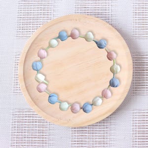 50 pcs. Pikake Beads in Pastel Hues - Ideal for Lei Making and Decorative Crafts, jasmine flowers, jasmine necklace.