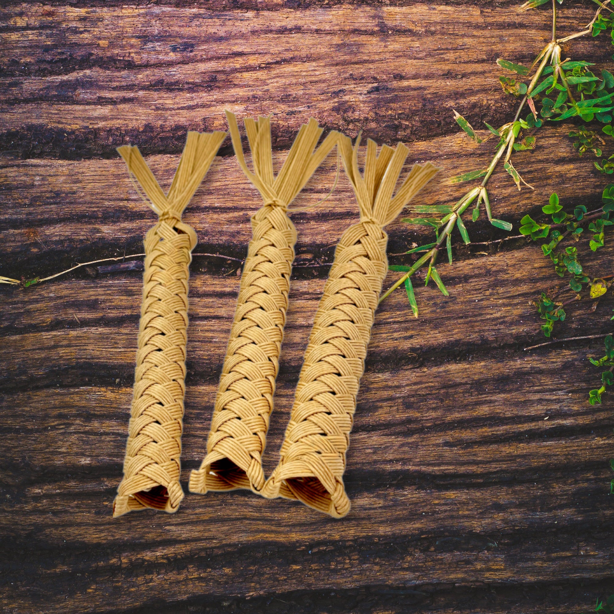 Herramienta tradicional tailandesa para masaje de dedos: artesanía de jacinto de agua para aliviar el dedo en gatillo y reducir el dolor, regalo único y ecológico