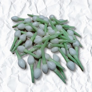 100 pezzi di boccioli di gelsomino in carta velina - perfetti per realizzare ghirlande, gioielli e lavori artigianali decorativi (3 misure: S, M, L)
