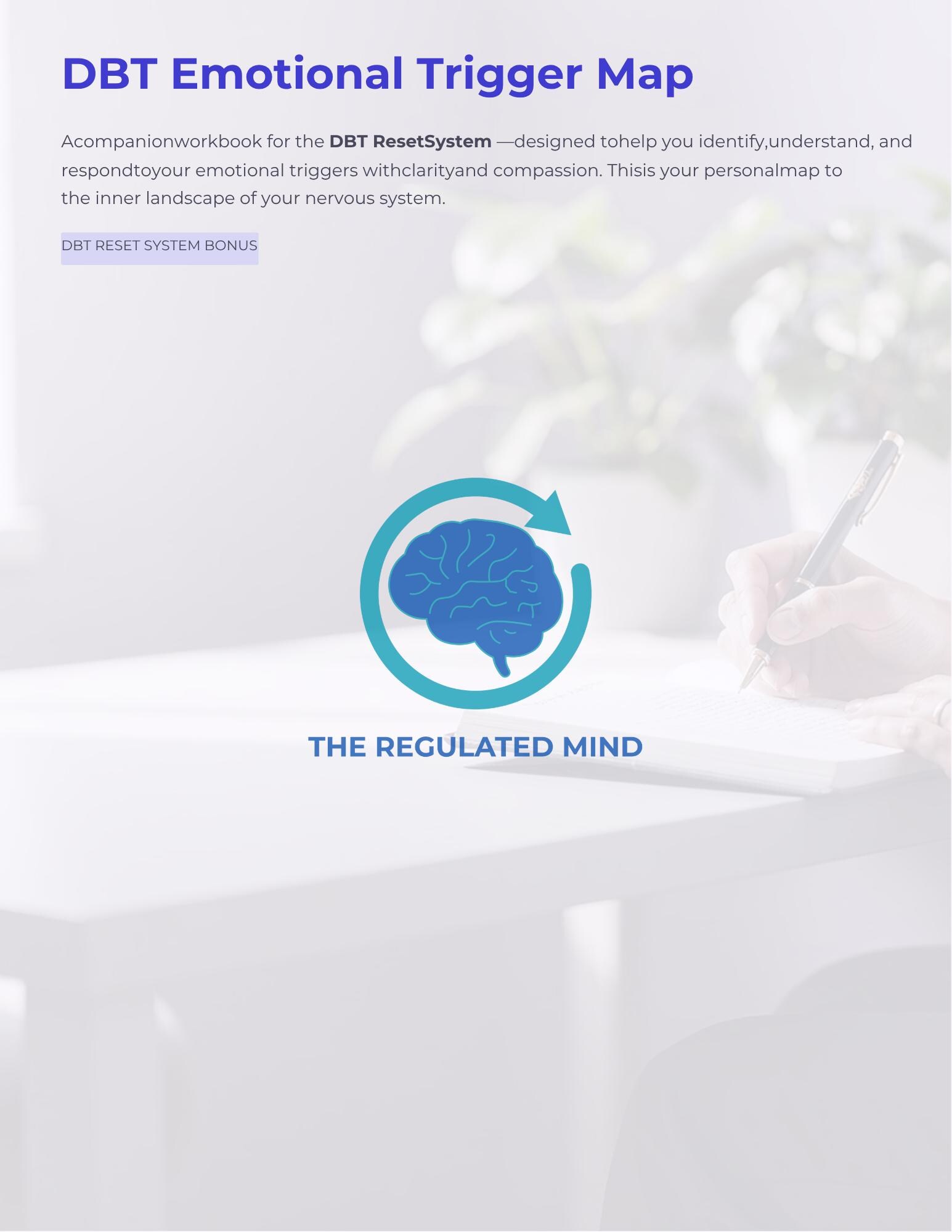 DBT Emotional Trigger Map | ADHD Emotional Regulation Worksheet - Etsy ...