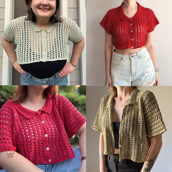 Julie Shirt Crochet PDF Pattern | Made-to-measure Tee | Lacy