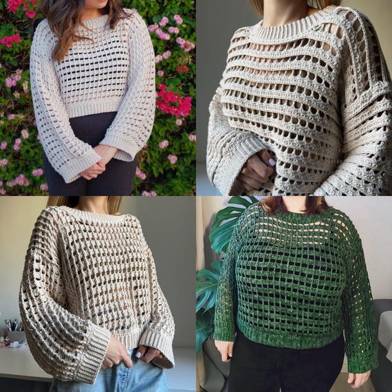 トップス hyke CROCHETED SWEATER 23ss hyke CROCHETED SWEATER 23ss