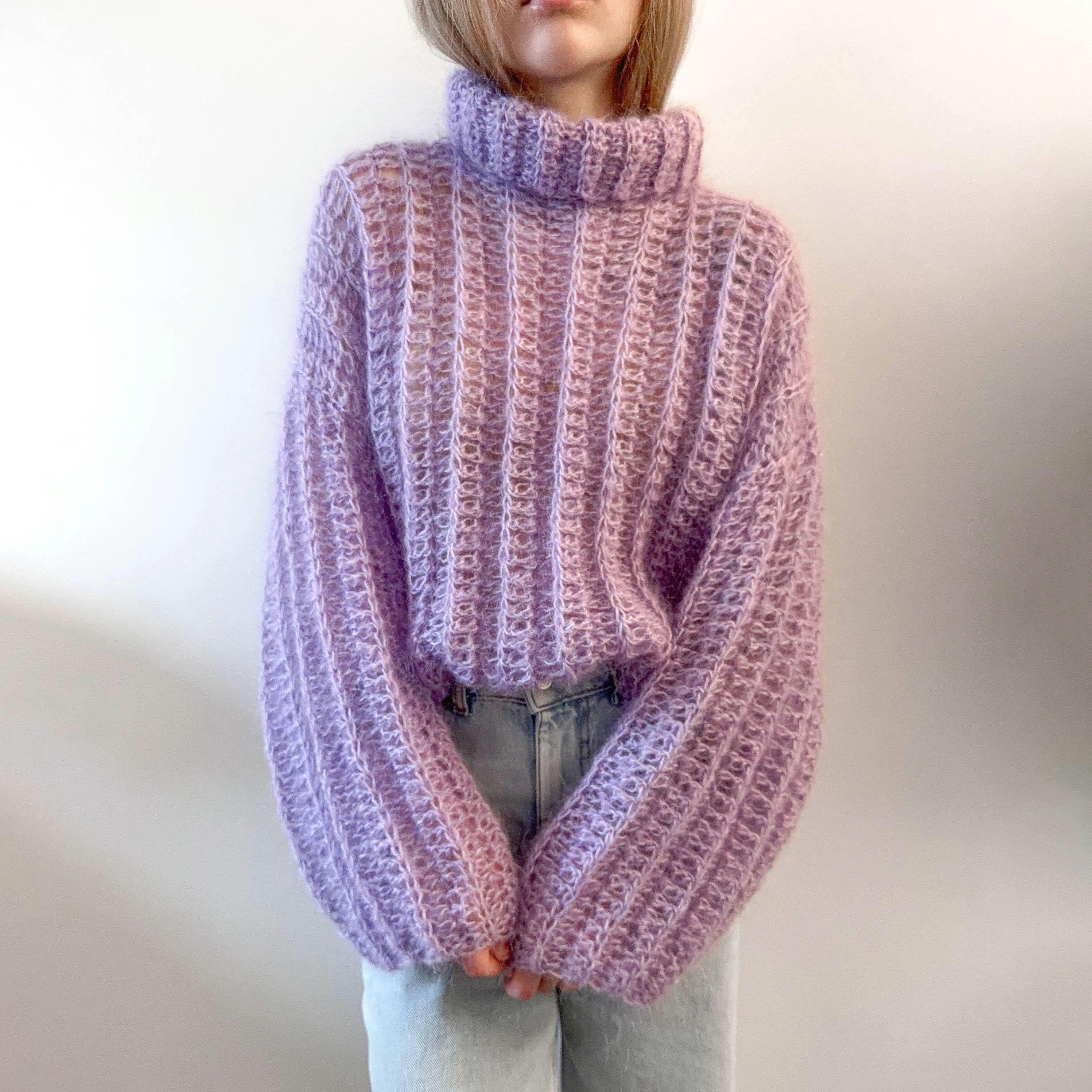 Amelia Sweater Crochet PDF Pattern | Made-to-measure | Mohair