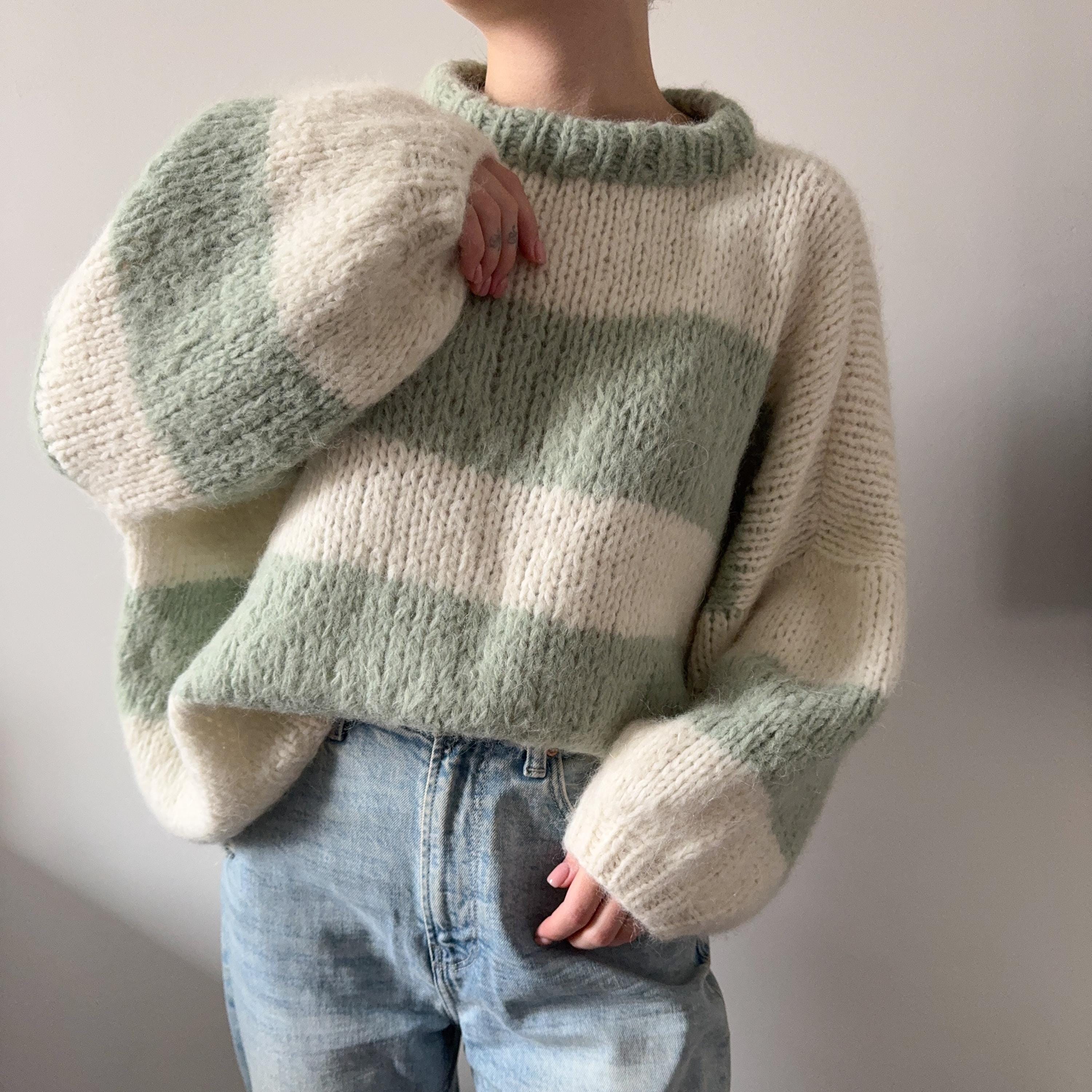 NKNIT pattern pullover sweat Ririii 」NKNIT pattern pullover sweat