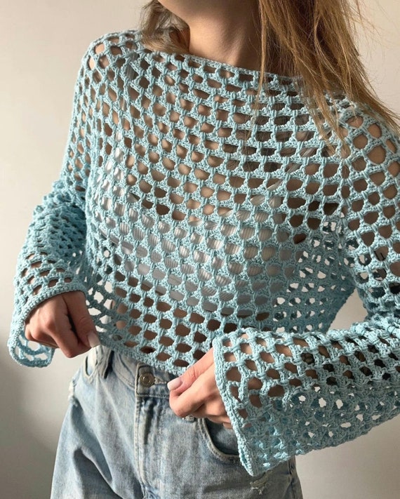 Lacey Mesh 4 in 1 PDF Crochet Pattern | See Through Crochet Lacey Mesh 4 in 1 PDF Crochet Pattern | See Through Crochet