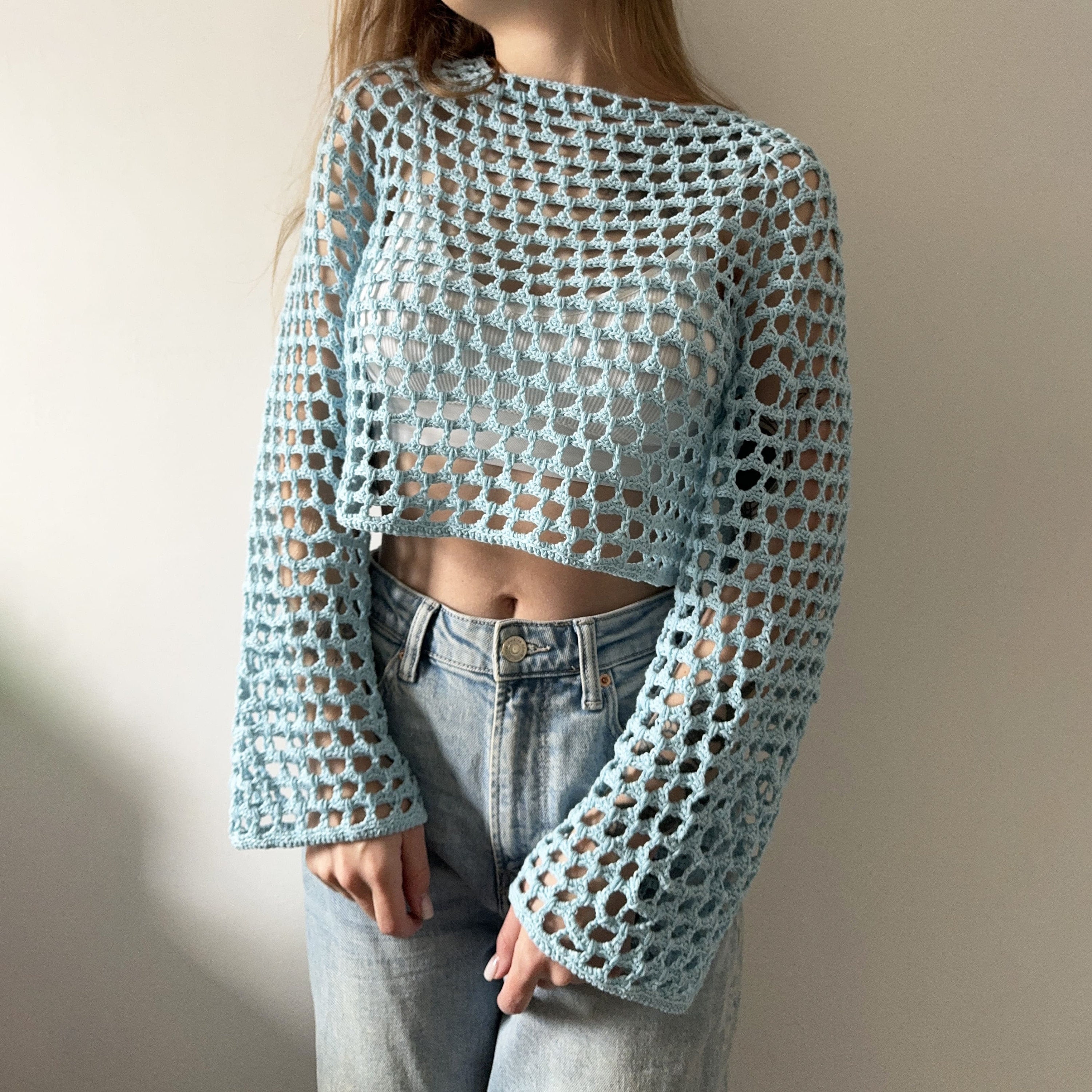 Lacey Mesh 4 in 1 PDF Crochet Pattern | See Through Crochet Lacey Mesh 4 in 1 PDF Crochet Pattern | See Through Crochet
