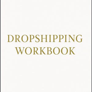 Dropshipping Workbook – Niche Finder, Launch Planner & Winning Product Tracker | Printable Business Templates