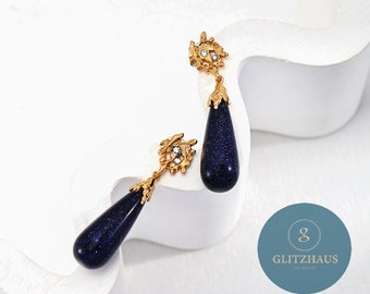 Ocean Drop Blue Sandstone Earrings