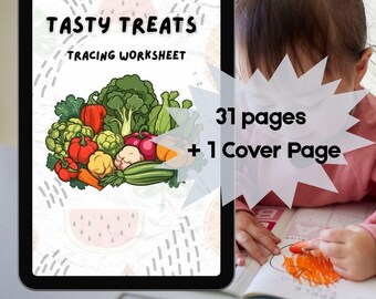 Printable Tracing Activity Book| Fun Tracing Workbook for Preschoolers| Lines, Shapes & Words Practice
