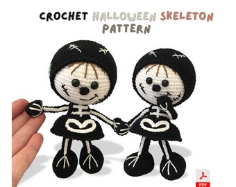 Crochet Skeleton Pattern Amigurumi Skeleton Pattern Gift Adorable Easy Crochet Pattern for PDF English Tutorial Mothers Days Gift Pattern