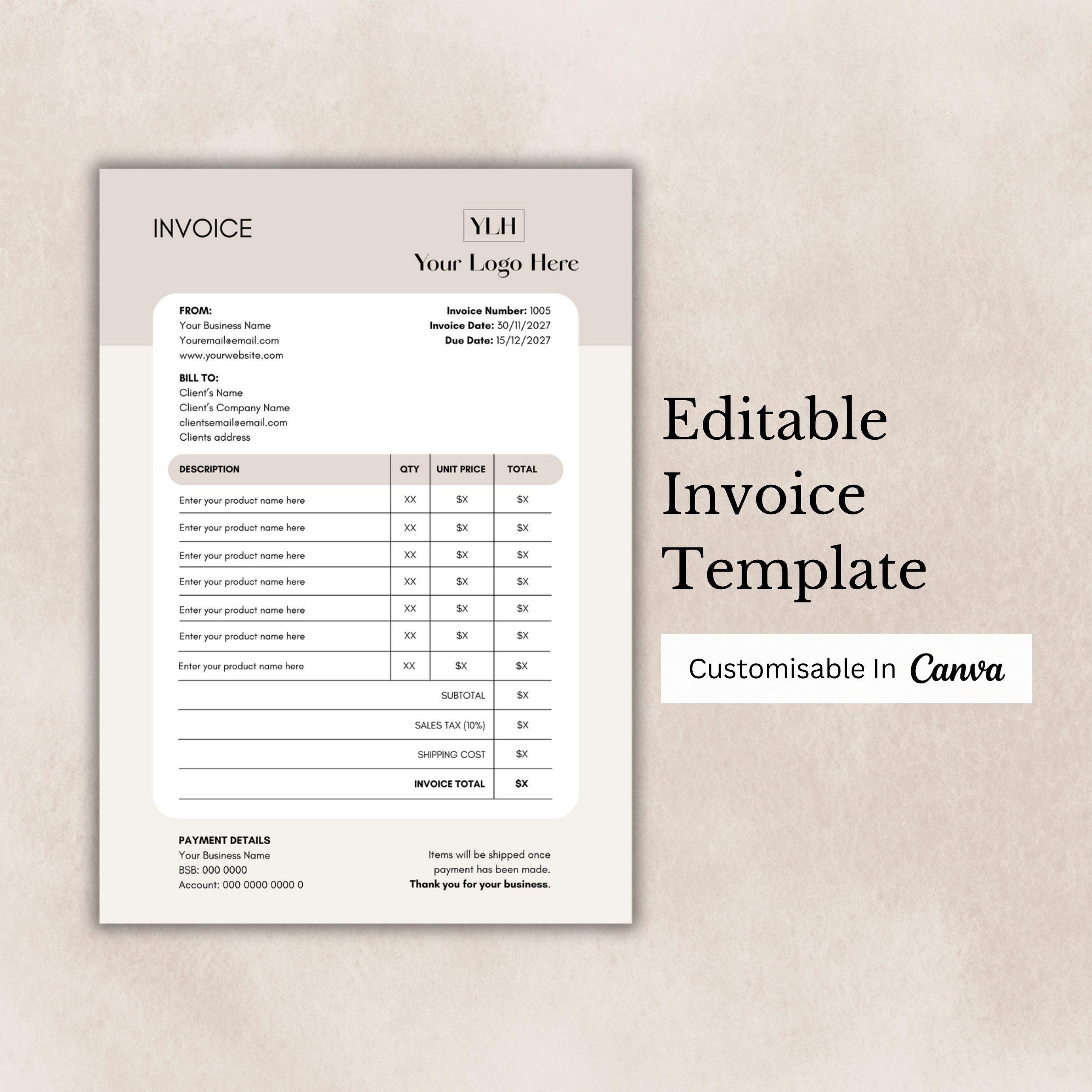 Business Forms Template Bundle Editable in Canva | Includes Order Form ...