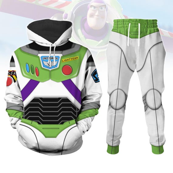 Buzz Lightyear Costume Hoodie and Joggers, Toy Story Cosplay