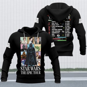 Star Wars The Epic Tour Hoodie, Darth Vader Sweatshirt, Stormtrooper Sweatshirts, Starwars 20th Anniversary Tshirt, Baby Yoda Tshirt
