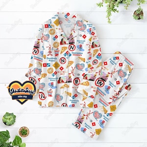 Domino&#39;s Pizza Pajamas Set, Domino&#39;s Pizza Shirt, Domino&#39;s Pizza Pajamas, Domino Pajamas Set, Pizza Pajamas Set, Domino&#39;s Pizza Gift