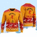 Personalized Fireball Whiskey Sweater, Alcohol Christmas Sweater, Drinking Holiday Sweater, Whiskey Lover Ugly Sweater, Unique Gift product logo
