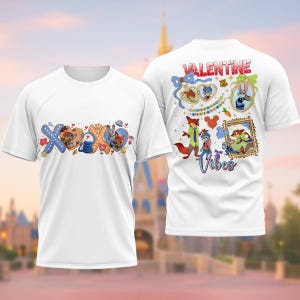 Zootopia Tshirt Valentine Hoodie Woman Judy And Nick Crewneck Disney Fox Sweatshirt Gift for Friends