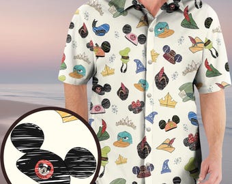 Camiseta hawaiana "El Reino Más Feliz", "El Reino Mágico", "Parques Disney", "Vacaciones en Disney Kingdom", "El Lugar Más Feliz del Mundo"