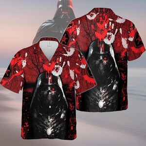 Star Wars Hawaiian Shirt, Darth Vader Hawaiian Shirt Men, Star Wars Fan Short Sleeve Shirt, Movie Lover Beach Shirt, Disney Movie Shirt