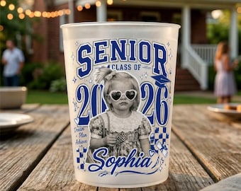 2026年卒業生向けパーソナライズ写真入りカップ、卒業パーティー記念品、カスタムフロスト加工ドリンクウェア、シニアナイト卒業祝いギフト