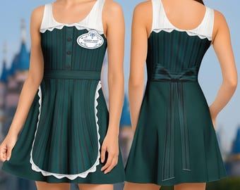 Haunted Mansion Skater Dress, Ghost Host Disneybound Costume, Haunted Mansion Running Dress, RunDisney Halloween Outfit, Spooky Merch