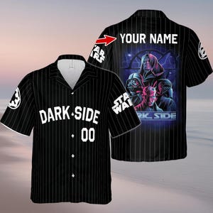 Custom Disney Star Wars Hawaiian Shirt, Dark Side Summer Shirt, Star Wars Movie Beach Shirt, Han Solo Hawaii Shirt, Disney Aloha Shirts