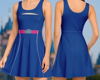 addison zombies blue dress Addison Zombies 4 Costume Skater Dress, Disney Addison Dress, Disney  Cosplay Outfit, Halloween Costume Dress Gift, Cosplay Dress