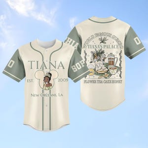 Tiana Princess Baseball Jersey, Disney Princess Jersey, Tiana Shirt, Disney Princess Apparel, Tiana Merch, Personalized Baseball Shirt
