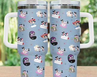 Disney Parks Tumbler 40oz, Mickey And Minnie Stainless Travel Mug, Magical Kingdom Tumbler Cup, Park Day Gift, Disney Lovers Tumbler