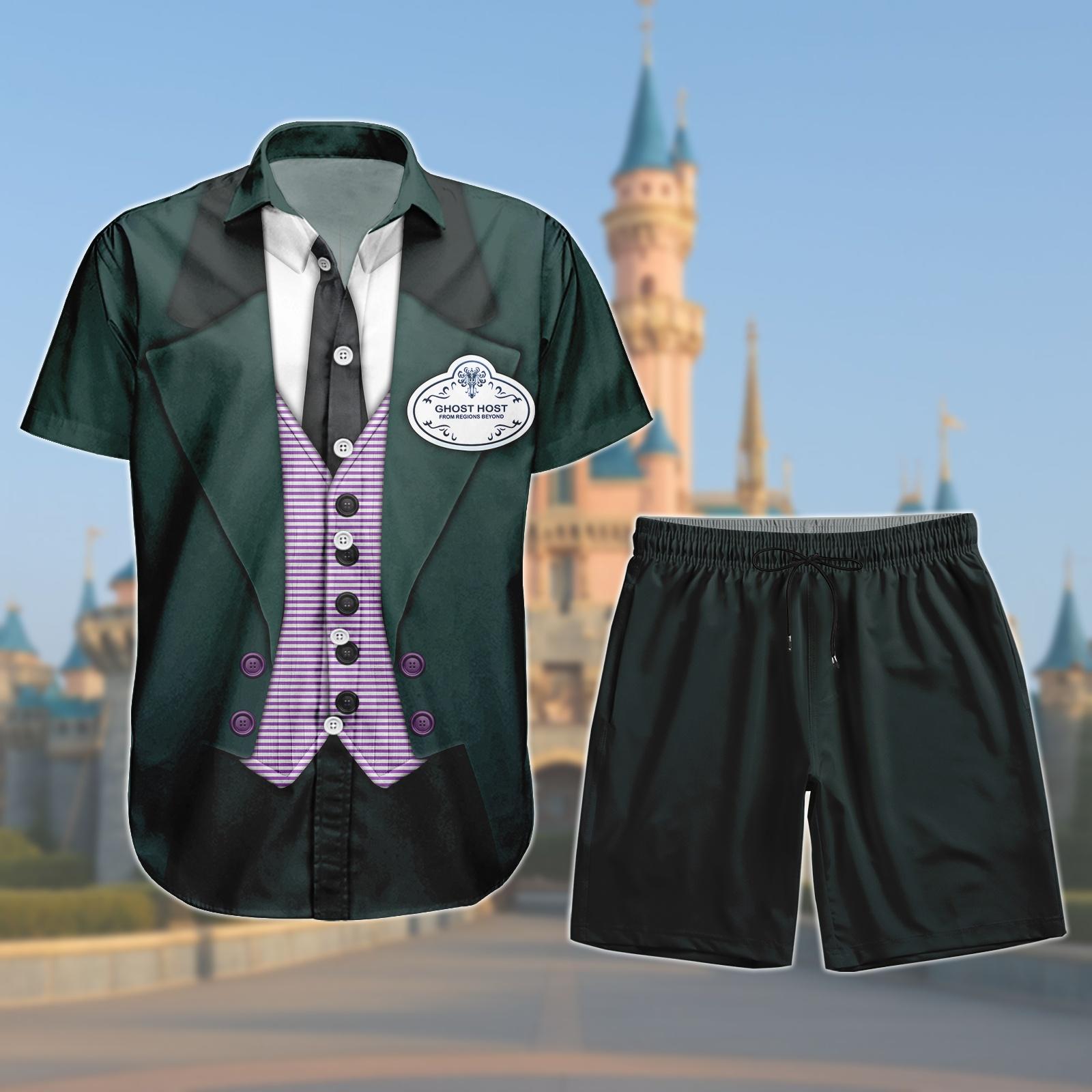 haunted mansion dress shirt Disneys Haunted Mansion Haunted Houseguests KUNUFLEX Short Sleeve Shirt by RSVLTS