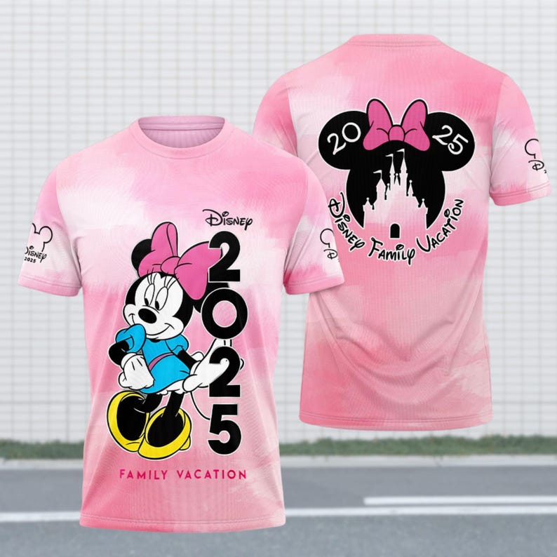 Disney Family Vacation 2025 Hoodie, Disney Minnie Mouse Sweatshirt, Family Disney Shirt, Magical Vacation Hoodie, Disney Group Outfit