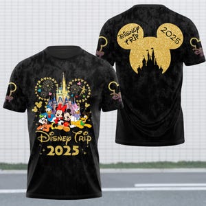 Disney Trip 2025 Hoodie, Family Vacation Disney Sweatshirt, Matching Group Hoodie, Magic Kingdom Tee, Disney World Outfit, Disney Gift