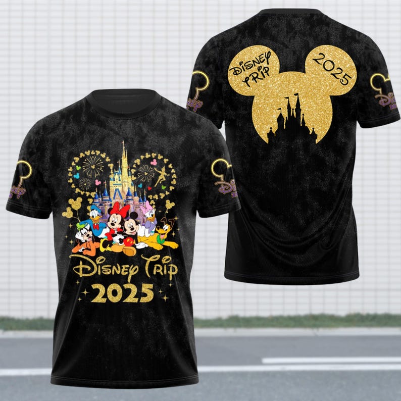 Disney Trip 2025 Hoodie, Family Vacation Disney Sweatshirt, Matching Group Hoodie, Magic Kingdom Tee, Disney World Outfit, Disney Gift