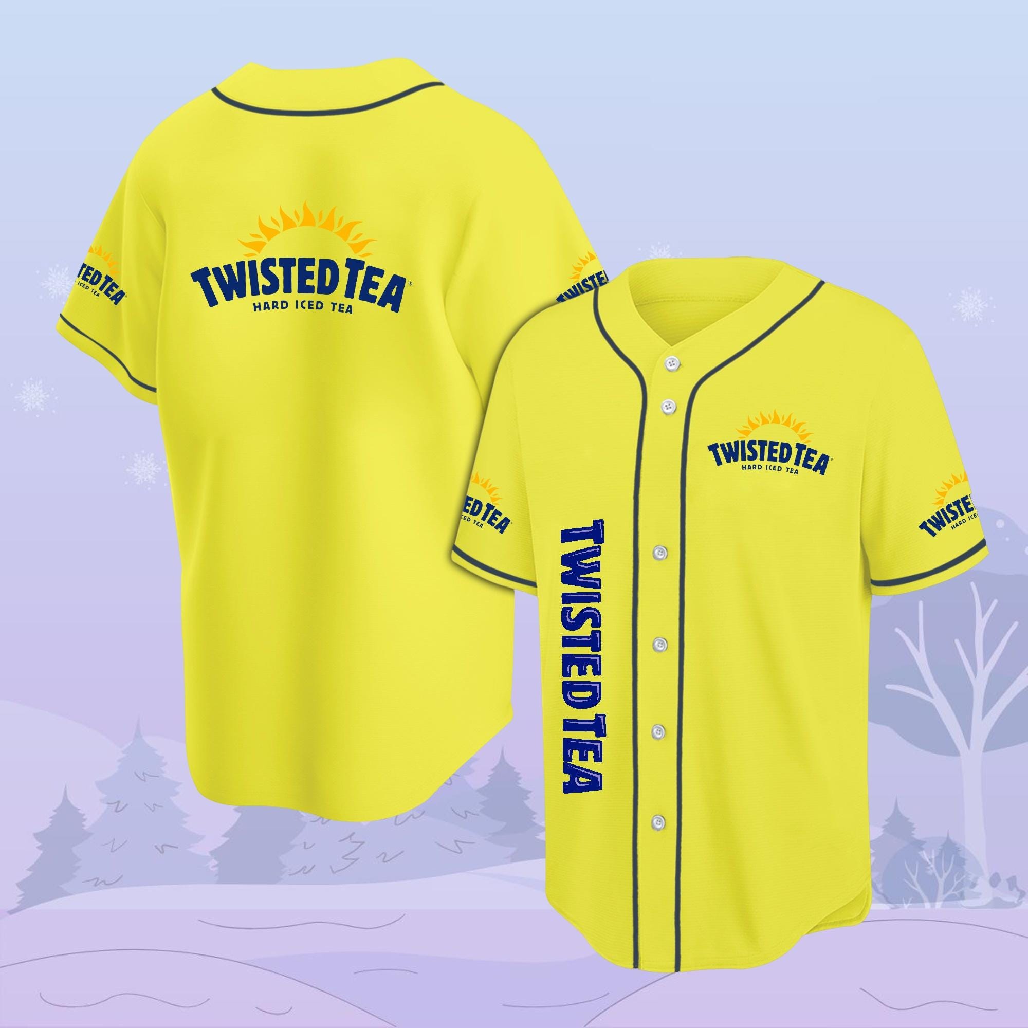 Twisted Tea Baseball Jersey, Drinking Athletic Jersey, Tea Party