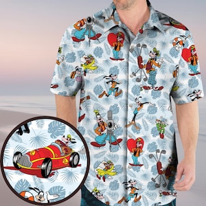 Goofy Be Mine Hawaiian Shirt, Disney Vacation Shirt, Retro Cartoon Beach Shirt, Goofy Outfit for Disney Lovers, Disneyland Aloha Shirt