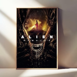 Alien Romulus Movie Poster, Classic Film, Room Decor, Canvas Posters, Wall Art Poster, Poster Gifts