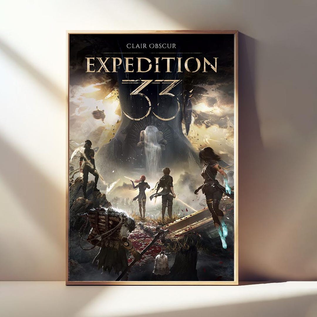 Clair Obscur Expedition 33 Poster, Gaming Print, Video Game Poster