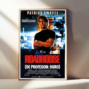 Road House 1989 Movie Poster, Classic Film, Room Decor, Canvas Posters, Wall Art Poster, Poster Gifts