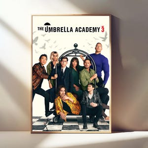 Pôster de TV da Umbrella Academy, filme clássico, pôsteres em tela para decoração de quarto, pôster de arte de parede, pôsteres para presente