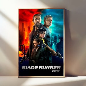 Pósteres de películas de Blade Runner 2049, pósteres de lienzo para decoración de habitaciones, películas clásicas, pósteres de arte de pared, pósteres de regalo