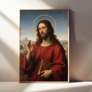 Christian Art, Jesus Poster, Picture of Christ, Bible Prints, Jesus Prints, Christian Painting, Jesus Art