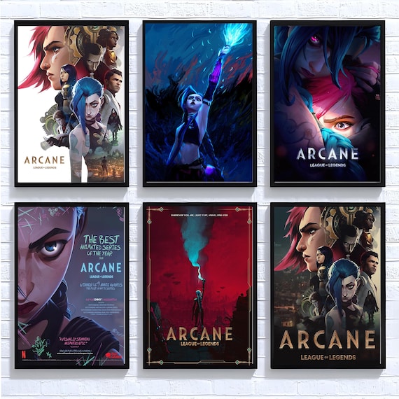 Arcane Movies Posters, Arcane League Of Legends, Game Poster, Room Decor Canvas Posters, Classic Film, Wall Art Poster, Poster Gifts
