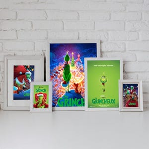 Affiche du film Le Grinch, Film classique, Décoration de chambre, Posters sur toile, Poster d'art mural, Cadeaux pour poster, Poster de Noël