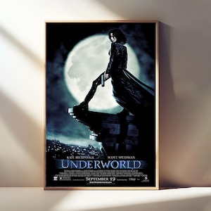Underworld Movies Posters, Room Decor, Canvas Posters, Classic Film, Wall Art Poster, Poster Gifts, Retor Movie