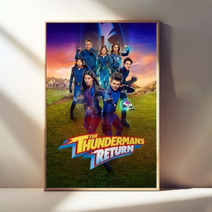 Cartazes de filmes de The Thundermans Return, pôsteres de tela para decoração de quarto, filme clássico, pôster de arte de parede, presentes de pôster