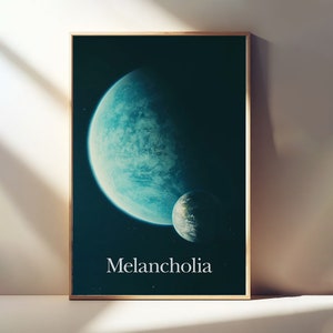 Pósteres de películas de melancolía, pósteres de lienzo para decoración de habitaciones, películas clásicas, pósteres de arte de pared, pósteres de regalo